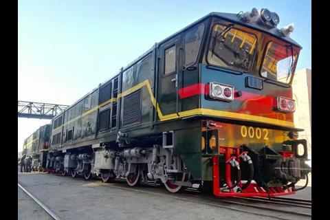 Myanma Railways locomotive.